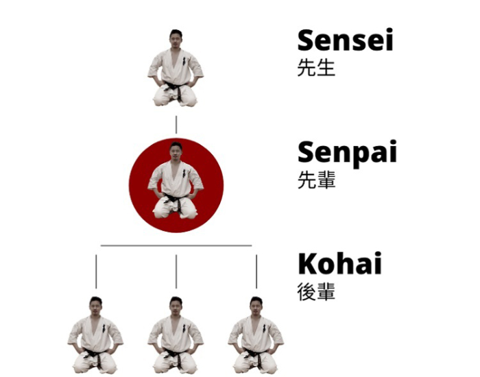 Phân biệt Senpai với Sensei và Kohai