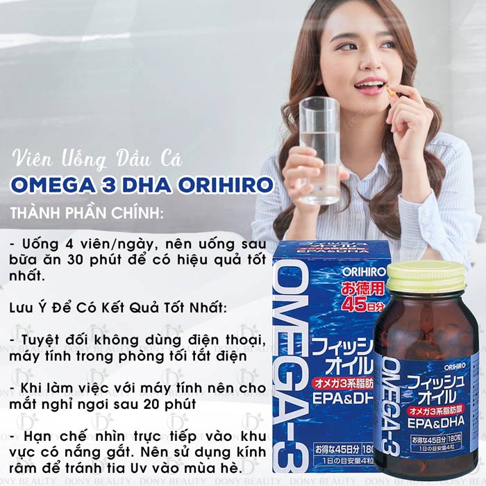 Lưu ý khi sử dụng viên uống dầu cá Omega 3 Orihiro Nhật Bản