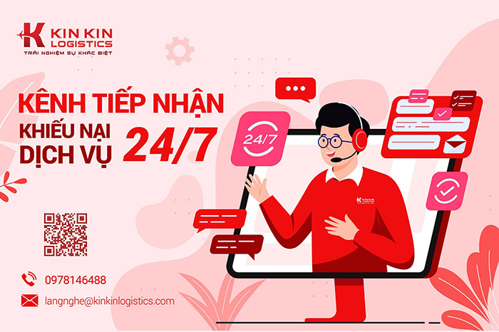 Kênh tiếp nhận, xử lý khiếu nại dịch vụ Kin Kin Logistics