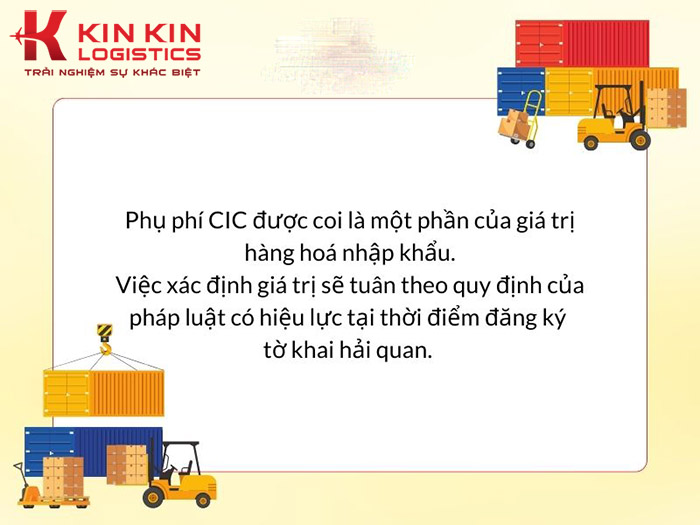 Cách tính phí CIC vào giá trị thuế